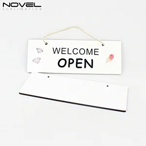 MDF Wooden Sublimation Rectangle Door Plaque Hanging 28cmx10cm
