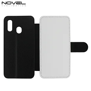 DIY Blank Sublimation Wallet Flip Leather Phone Cover For Galaxy A40