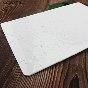 A6 Size Custom Plastic Hard Board Blank Polymer Jigsaw Puzzle