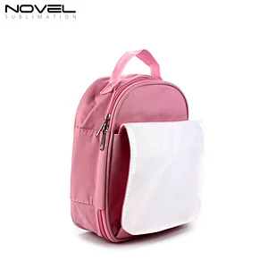 Pink Kids Lunch Bag Sublimation Polyester Lunch Pack