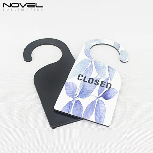 Black back with One-sided Custom Printing Sublimation  Blank MDF Door Hanger