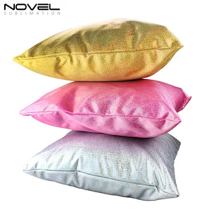 New Arrival Custom Blank Glitter Color Pillow Case Square Pillow Cover