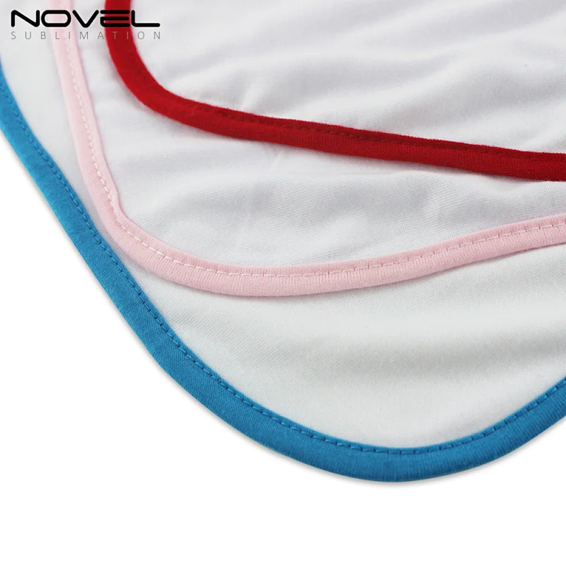 DIY Blank Sublimation Polyester Cotton Baby Bibs