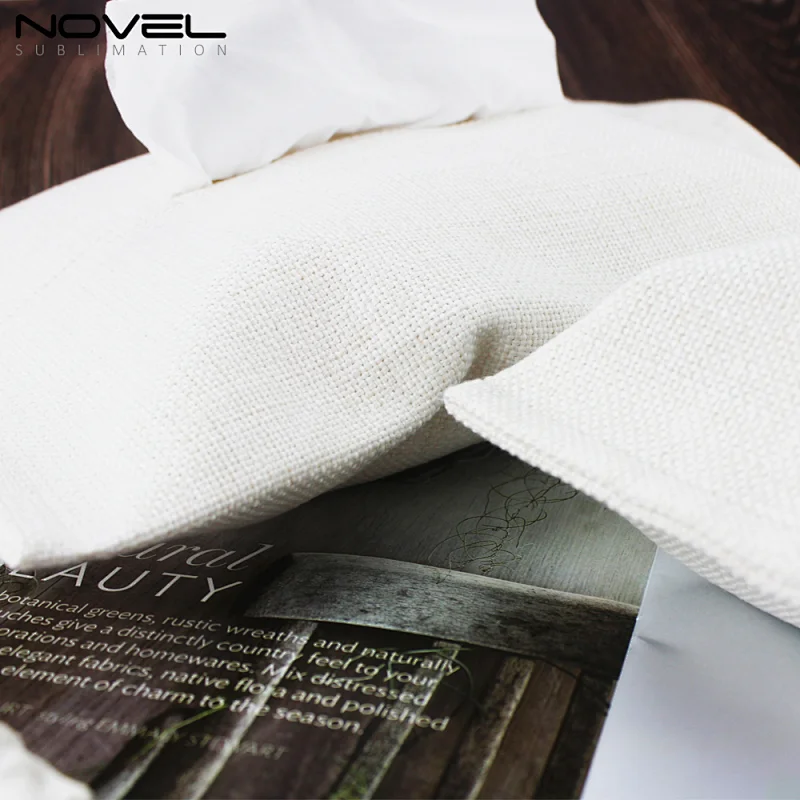 DIY Blank Sublimation Linen Cotton Tissue Box Napkin Holder 250*180mm