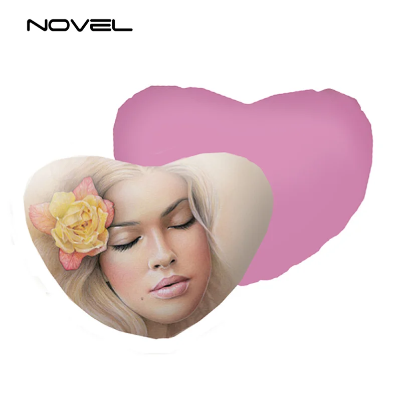 DIY Sublimation Blank Heart Pillow With Cover And Inner Core