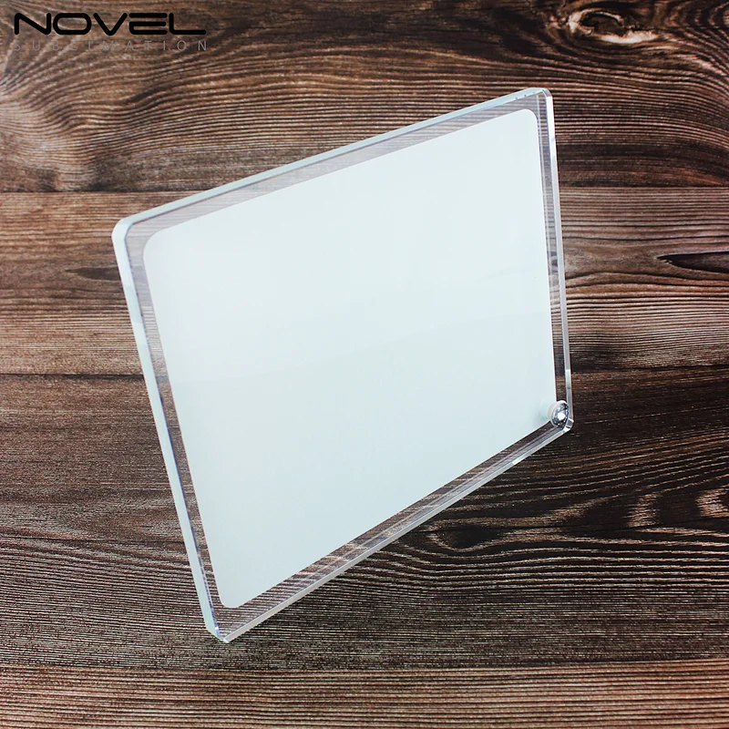 Sublimation white coating crystal glass photo frame