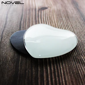 heart shape with custom photo heat press print crystal glass fridge magnet blank