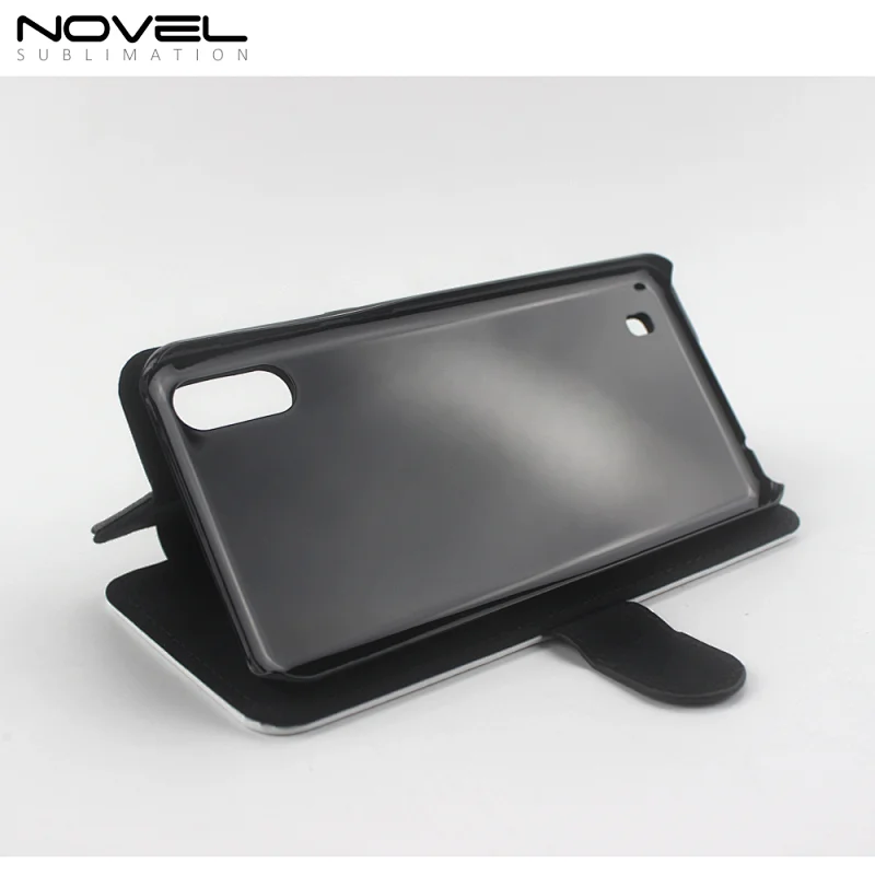 For Galaxy M10 Fancy Flip PU Leather Cellphone Shell