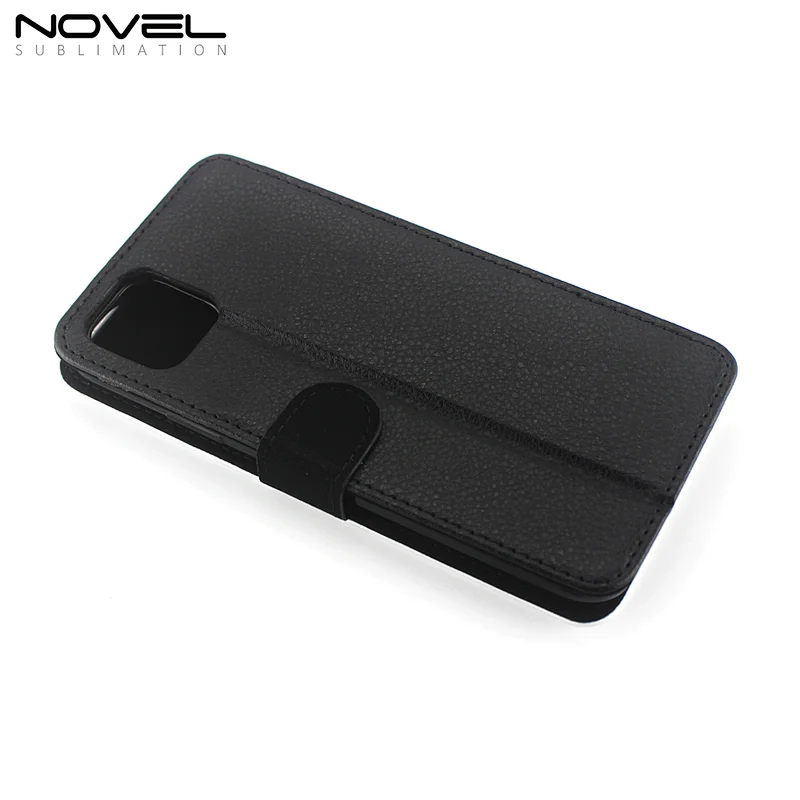 Hot Selling Sublimation Blank PU Flip Phone Case For iPhone 11 Pro 5.8