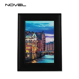 Personalized Sublimation Blank PU Leather Photo Frame For Christmas Gift 7
