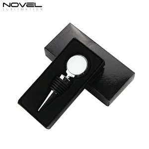 Blank Sublimation Zinc Alloy Wine Bottle Stopper ,Round Bottle Stopper
