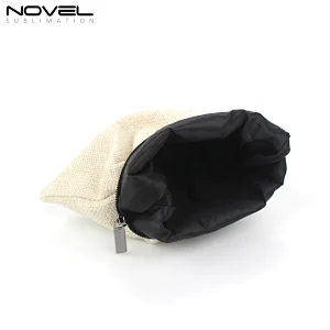 New Sublimation Blank Linen Cotton Cosmetic Bag