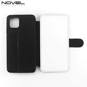 Hot Selling Sublimation Blank PU Flip Phone Case For iPhone 11 Pro 5.8