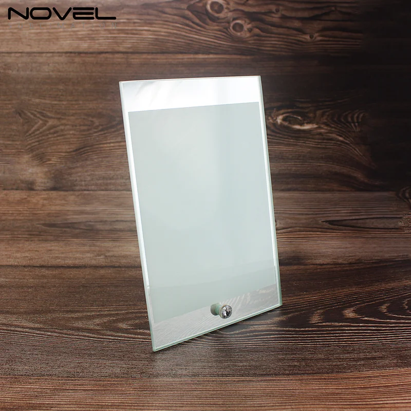 Blank Customized Top and Bottom Mirror Glass Photo Frames