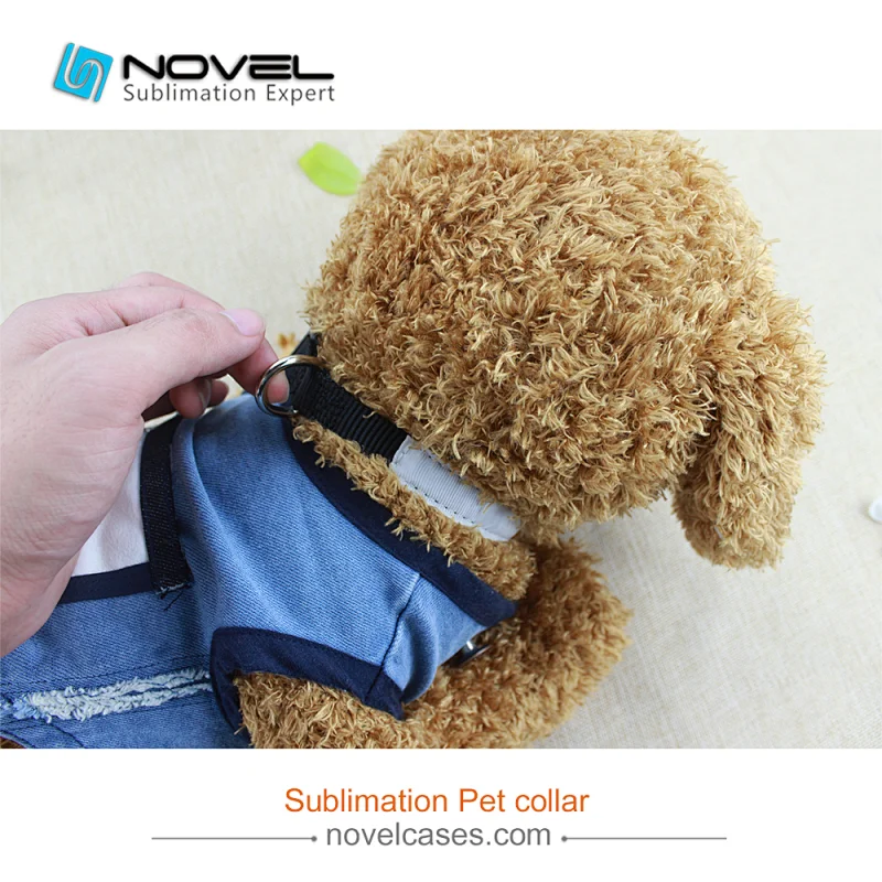 Blank Sublimation Blanks Adjustable Dog Collar Large-2.5*62cm