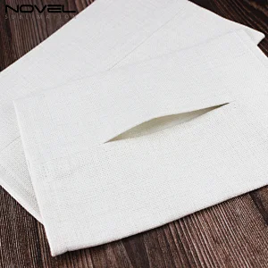 New!!! Custom Blank Sublimation Linen Cotton Tissue Box 300*190mm