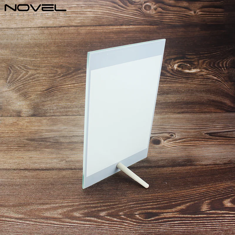Blank Customized Top and Bottom Mirror Glass Photo Frames