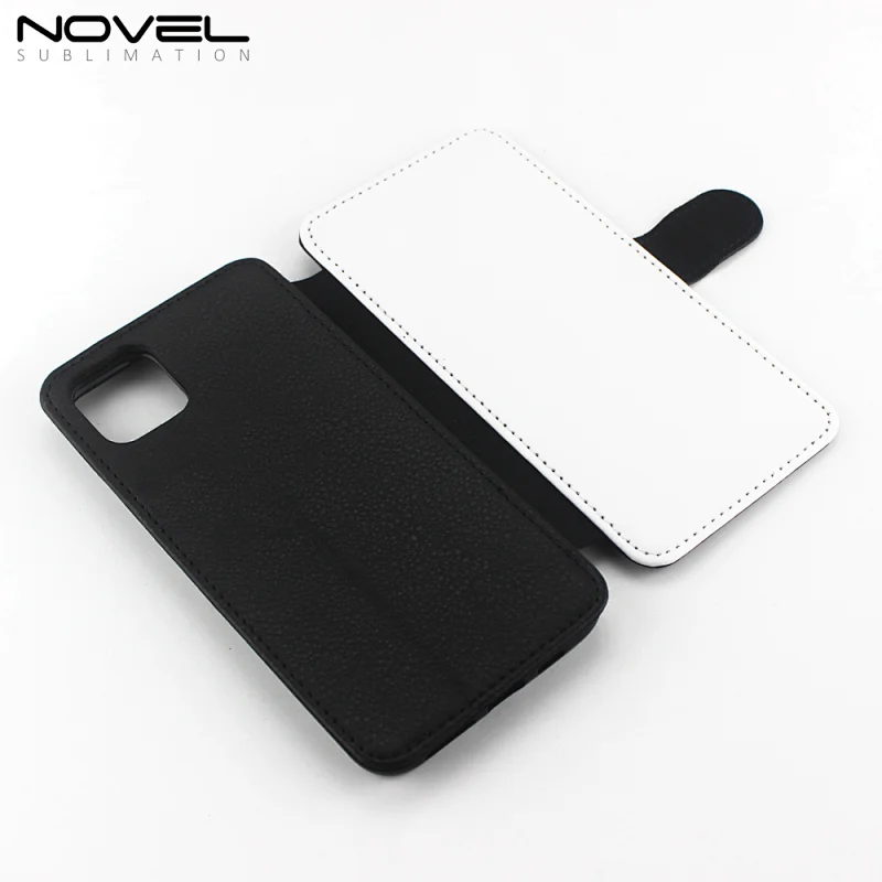 Fancy blank flip pu leather wallet for IP 11 Pro max