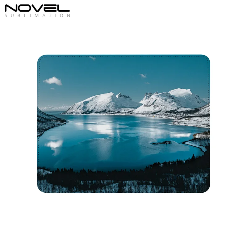 Rectangle Shape Sublimation PU Leather Mouse Pad Mat