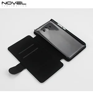 wholesale blank flip leather wallet case for HW mate 10