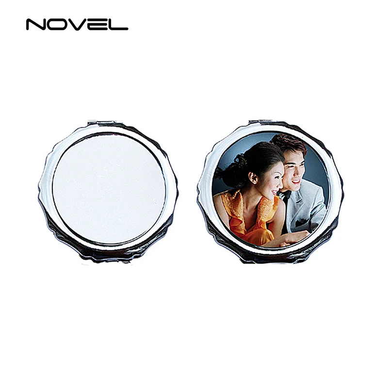 Diaphanous Round Shape Make-UP Mirror For Sublimation Printing