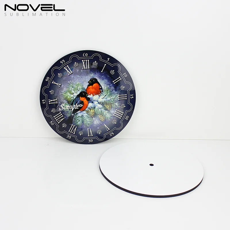 Blank Sublimation MDF Wall Round Clock Dia 27cm