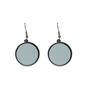 Fashion Custom Sublimation Blank Round Earrings Girls Jewelry