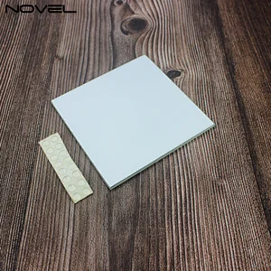High quality Fancy Heat Transfer Square Glass Coaster