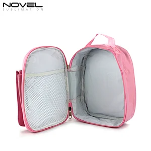 Pink Kids Lunch Bag Sublimation Polyester Lunch Pack