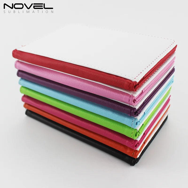 New Custom Sublimation Blank PU Leather Passport Case 8 Colors Available