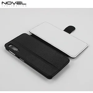 Blank Sublimation PU Leather Flip Phone Wallet Case For Galaxy A7 2018/A750