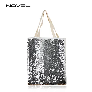 Popular Bling Hanger Bag Sublimation Blank Magic Sequin Shoulder Bag