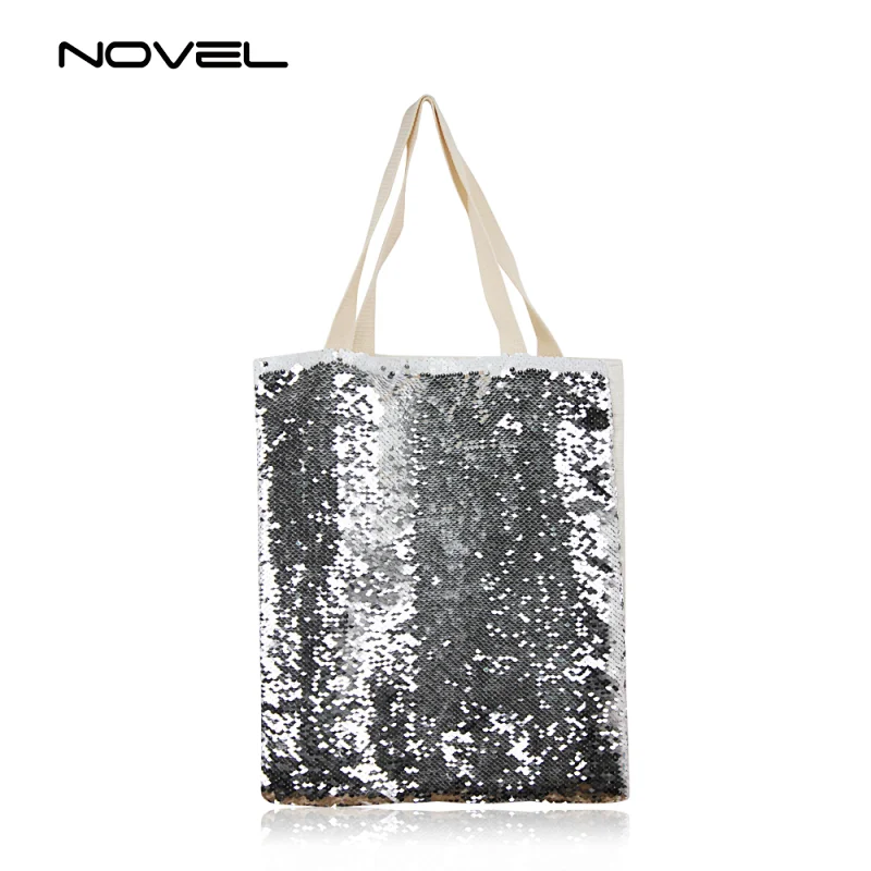 Popular Bling Hanger Bag Sublimation Blank Magic Sequin Shoulder Bag