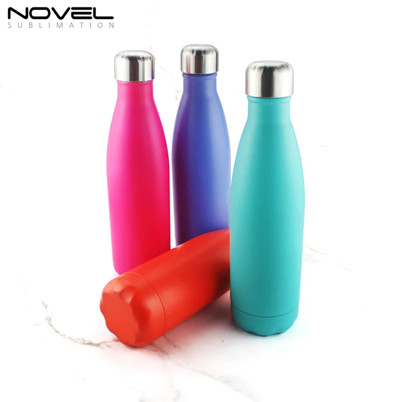New arrival colorful 500ml  Stainless steel Matte Coke Water Bottle Bowling water bottle