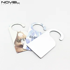 Black back with One-sided Custom Printing Sublimation  Blank MDF Door Hanger