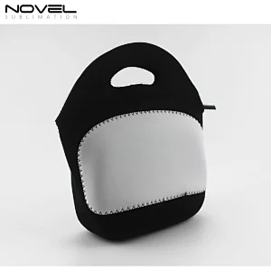 Custom Sublimation Black Cooler Lunch Bag