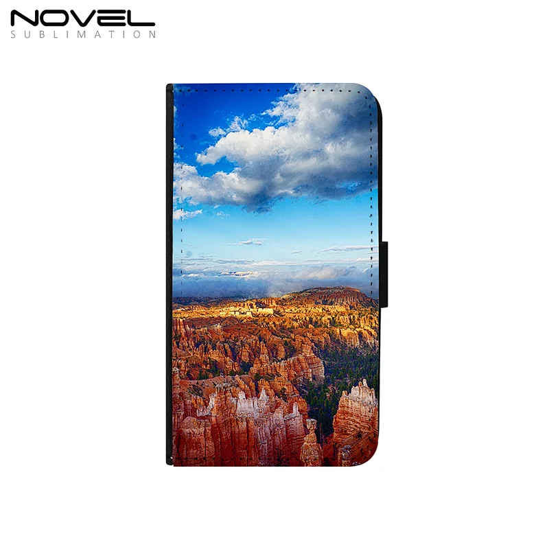 Side open universal case for all mobile phone Sublimation PU leather phone case