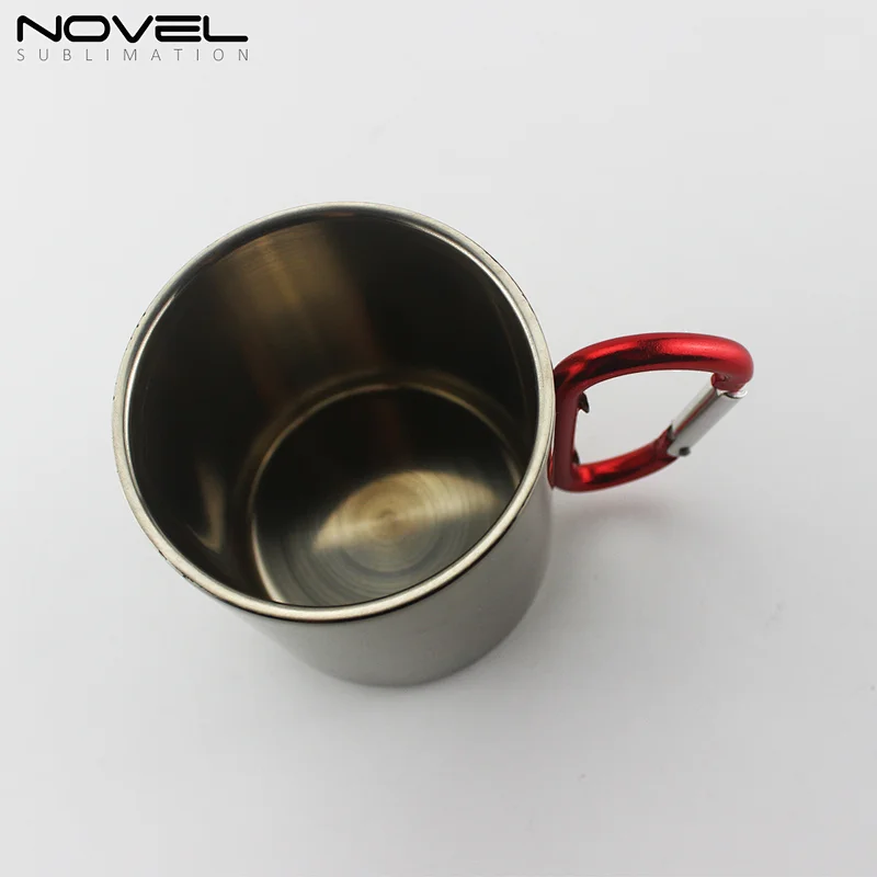 300ml Coffee Mug With Red Carabiner Handle