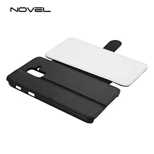Big Stock Sublimation Blank PU Flip Phone Wallet Cover For Galaxy J8 2018