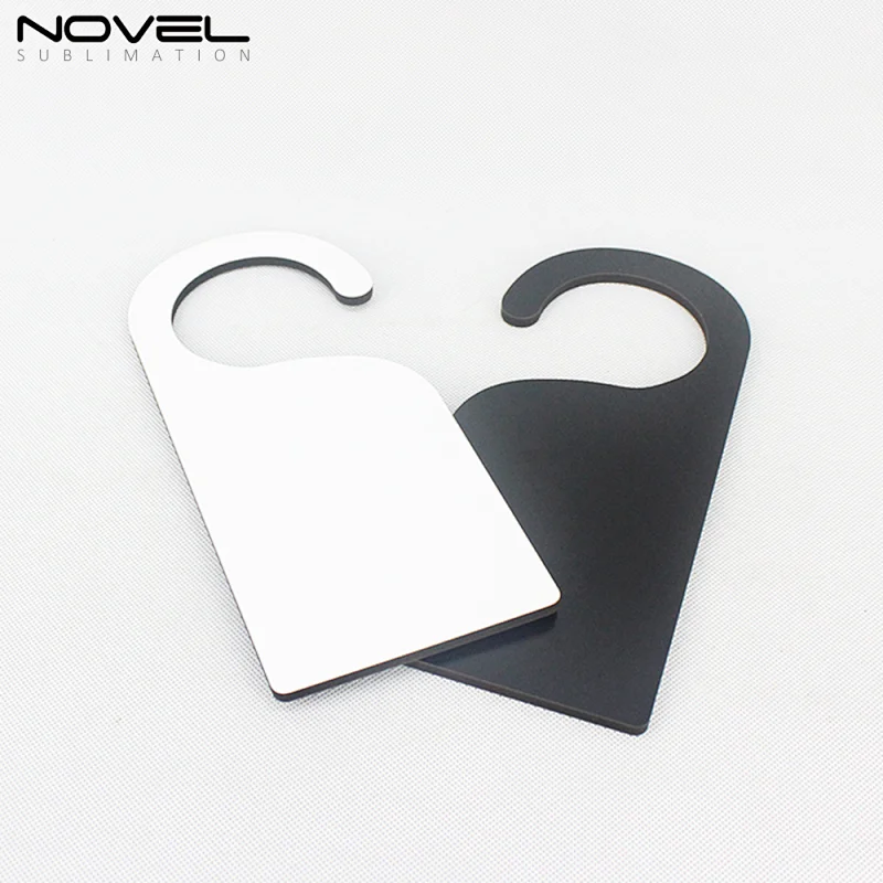 Black back with One-sided Custom Printing Sublimation  Blank MDF Door Hanger