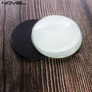 DIY Round Crystal Glass Fridge Magnet Blanks Refrigerator Home Decor