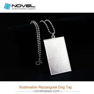Personalized Sublimation Metal Rectangular Dog Tag