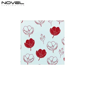 High quality Fancy Heat Transfer Square Glass Coaster
