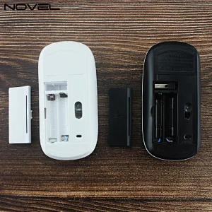 hot selling! DIY Sublimation Wireless Mouse with Black and White Color