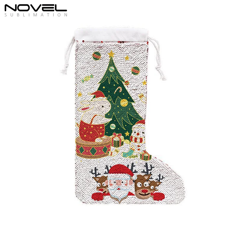 Popular Sell Customized Blank Heat Press Christmas Sock