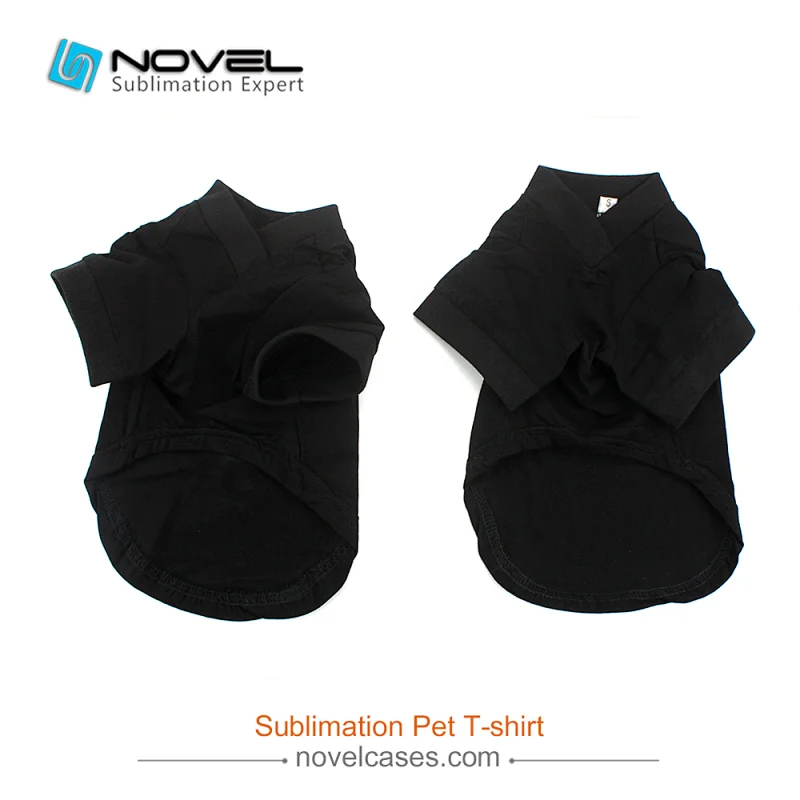 Blank Sublimation Dog Pet T-shirt With Rectangle Patch