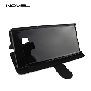 DIY Blank PU Sublimation 2D Flip Leather Phone Cover For Galaxy Note 9