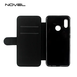 DIY Sublimation Blank PU Flip Phone Wallet For Huawei P20 Lite