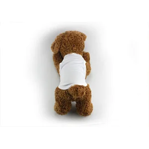 Blank White DIY Sublimation Polyester Dog T-shirt Pet Clothes
