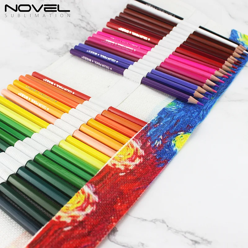 Customized  Roll Up Pencil Bag Sublimation Blank